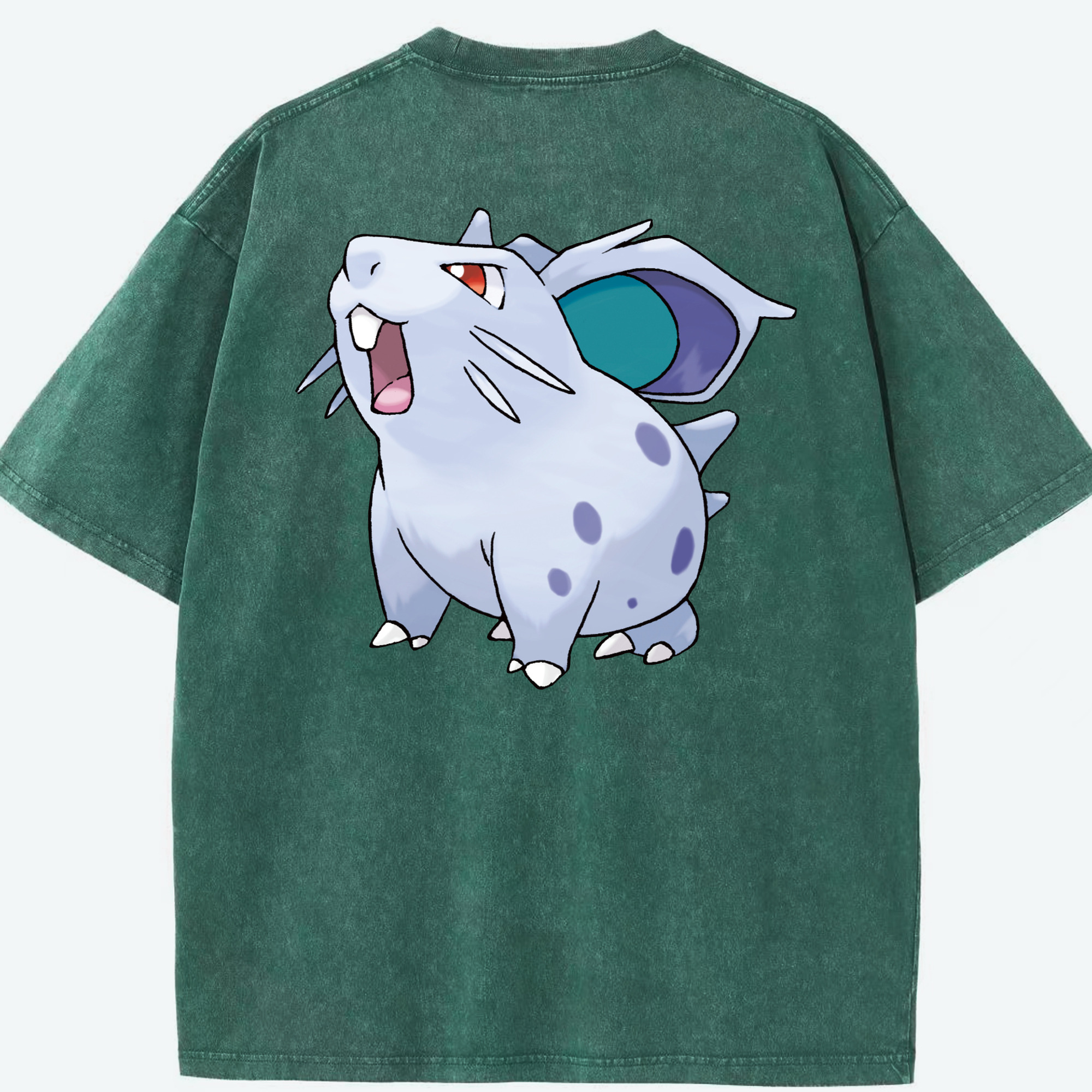 （画像用） ポケットモンスター Pokémon 綿100% ヴィンテージ風 半袖Tシャツ（背面プリント）